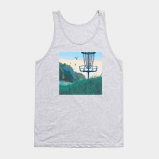 Disc Golf in a Grassy Field Tank Top